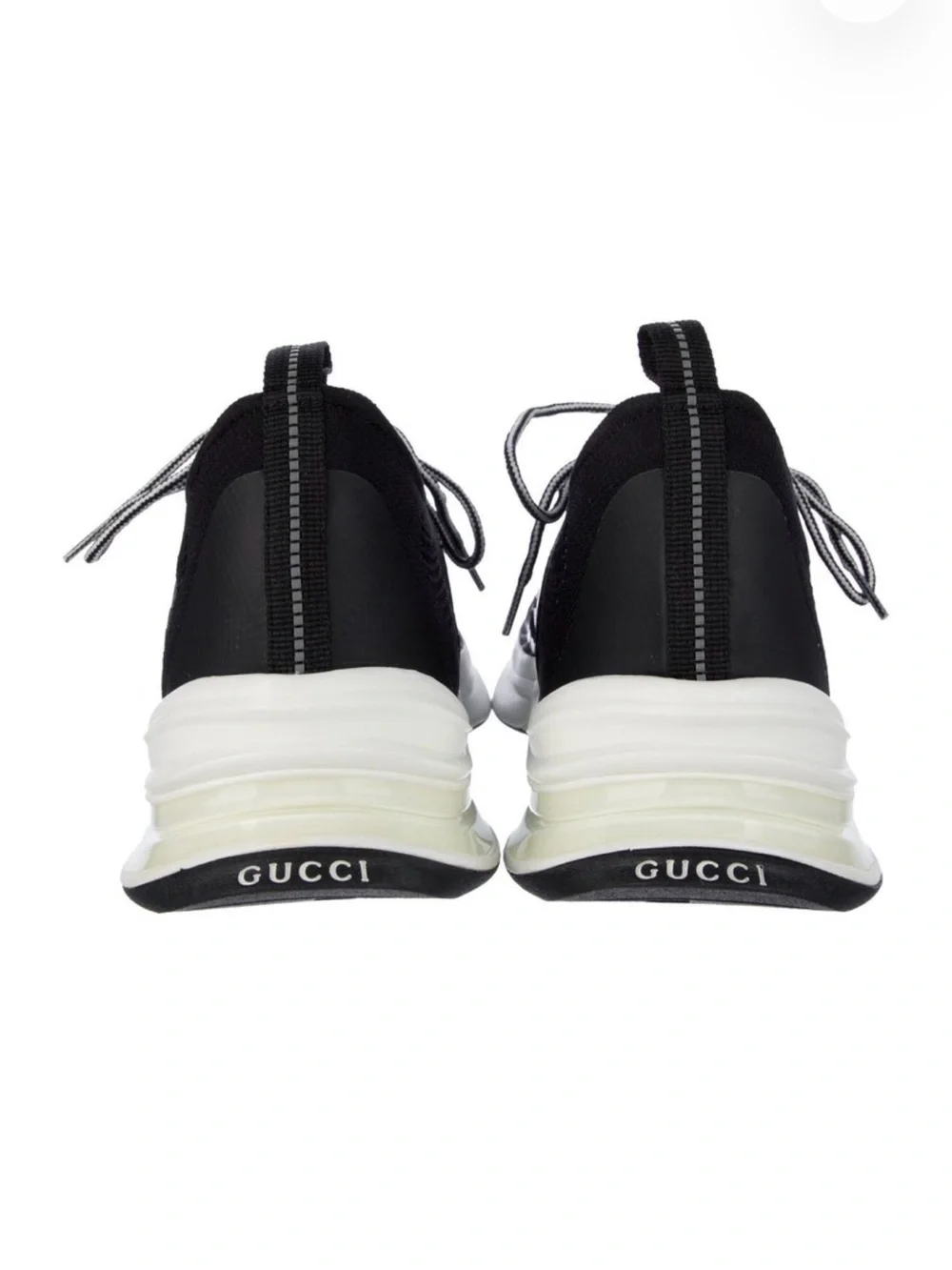 NWT Gucci Black and White Athletic Sneakers 12.5/13 US